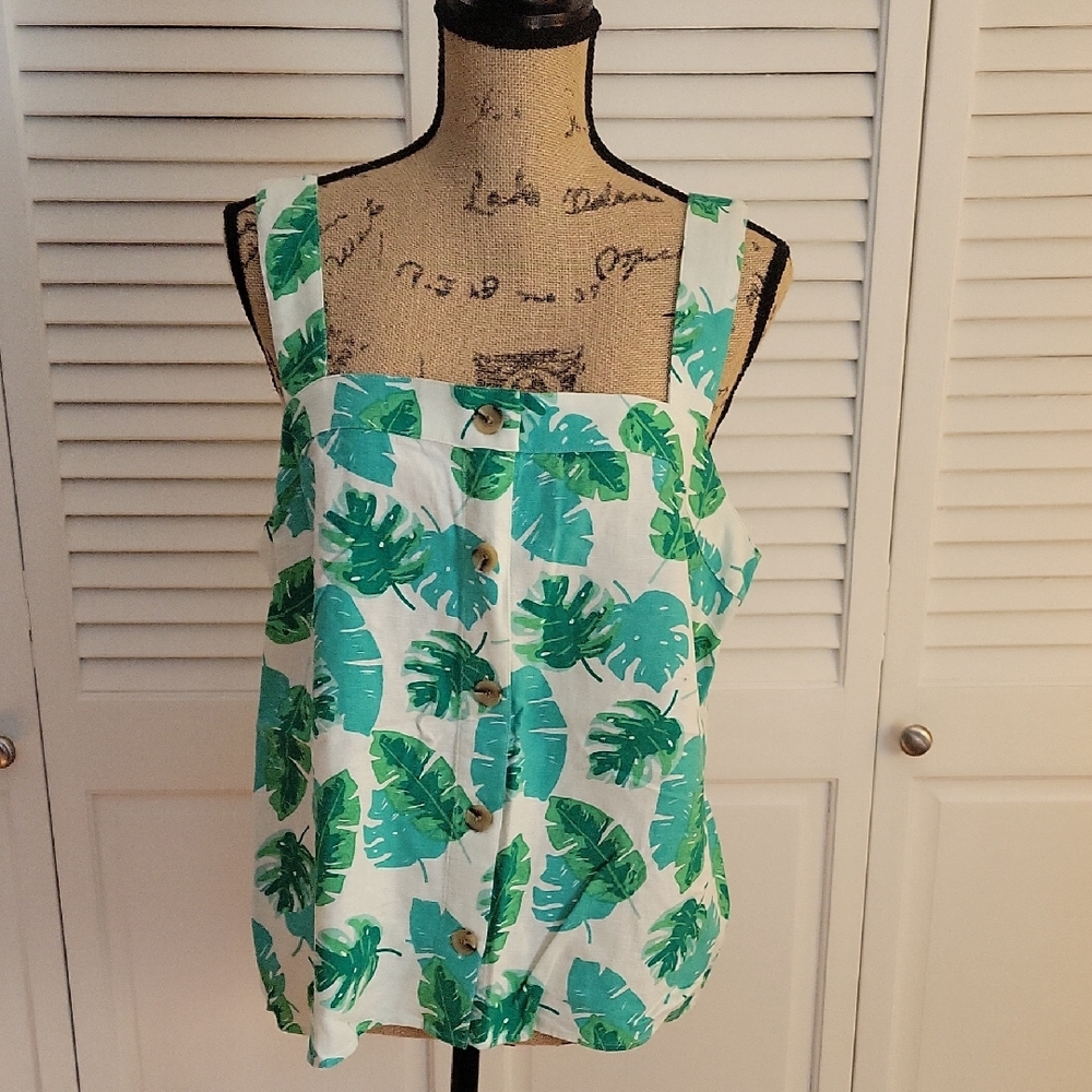 🌟HP🌟 J. Crew Factory 🌴 Tank Top - L NWT
